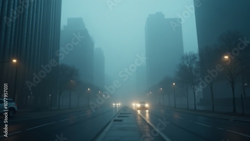 Fog in cities #1077957031