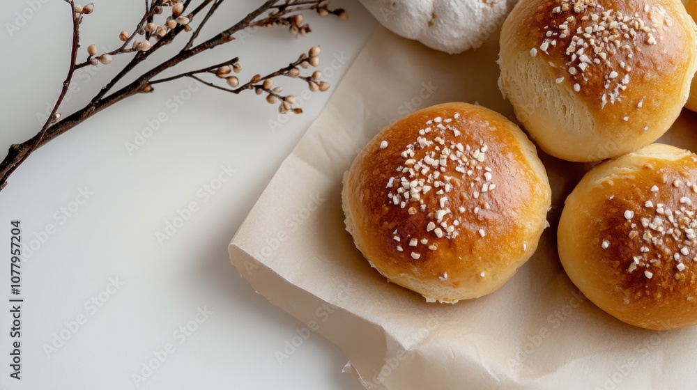 Danish shrovetide fastelavn celebration with traditional buns and spring branches Danish shrovetide fastelavn celebration with traditional buns and spring branches