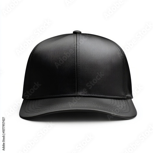  realistic high quality black snapback mockup isolated 