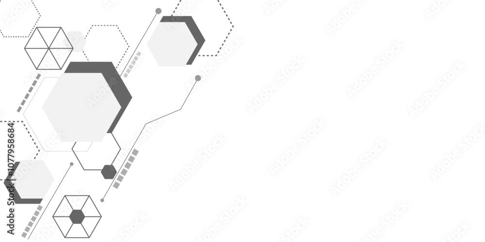 Vector hexagons pattern. Geometric abstract background with simple hexagonal elements. Medical, technology or science design Vector hexagons pattern. Geometric abstract background with simple hexagonal elements. Medical, technology or science design