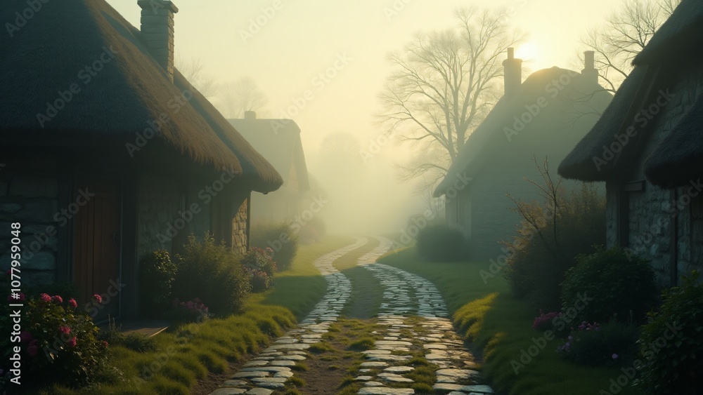Fog in villages Fog in villages