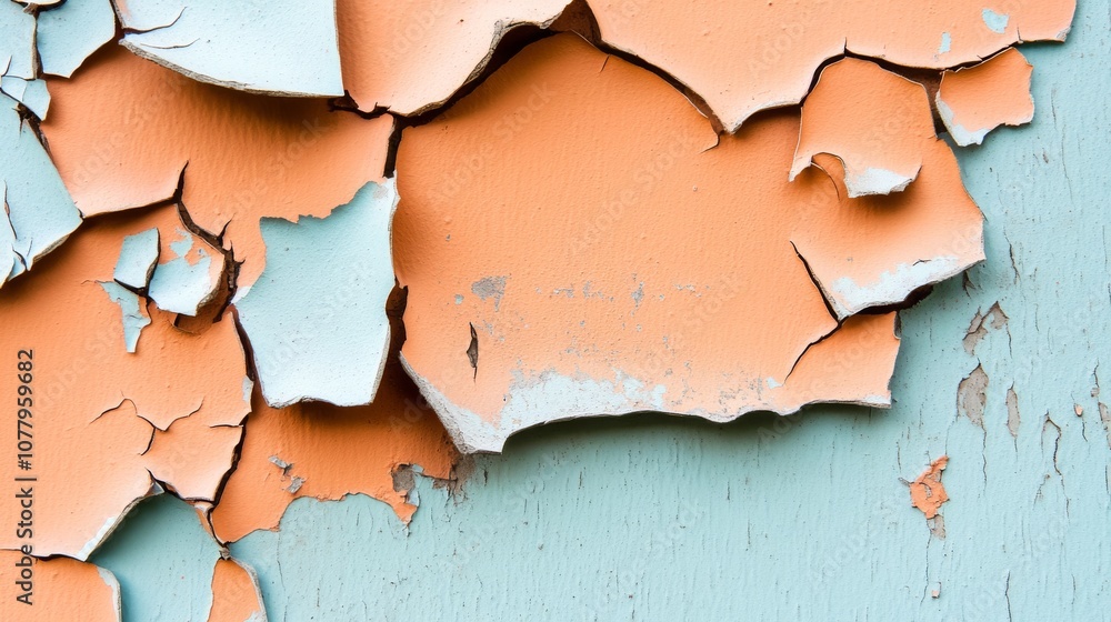 Peeling Orange and Blue Paint, Abstract, Texture, , , , Peeling Orange and Blue Paint, Abstract, Texture, , , ,
