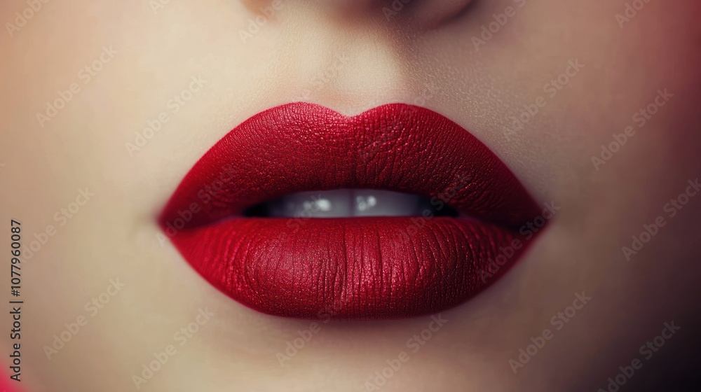 Close-up of Red Lips Close-up of Red Lips