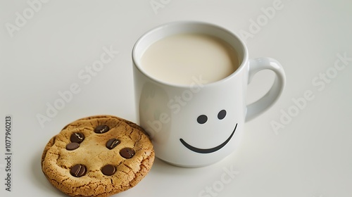 emojis with purewhitebackground cookieandmilk photo