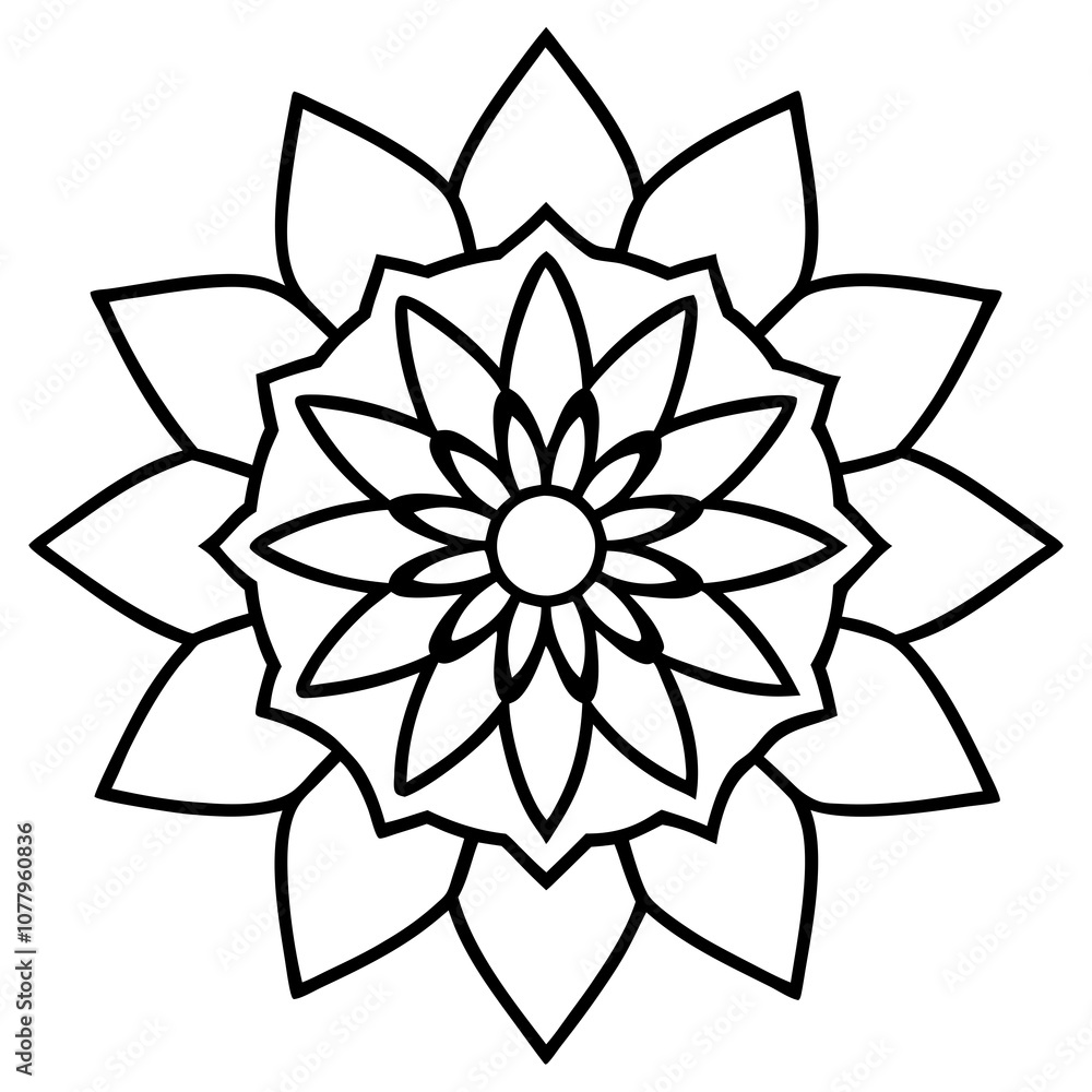 Indian traditional mandala vector art illustration Indian traditional mandala vector art illustration