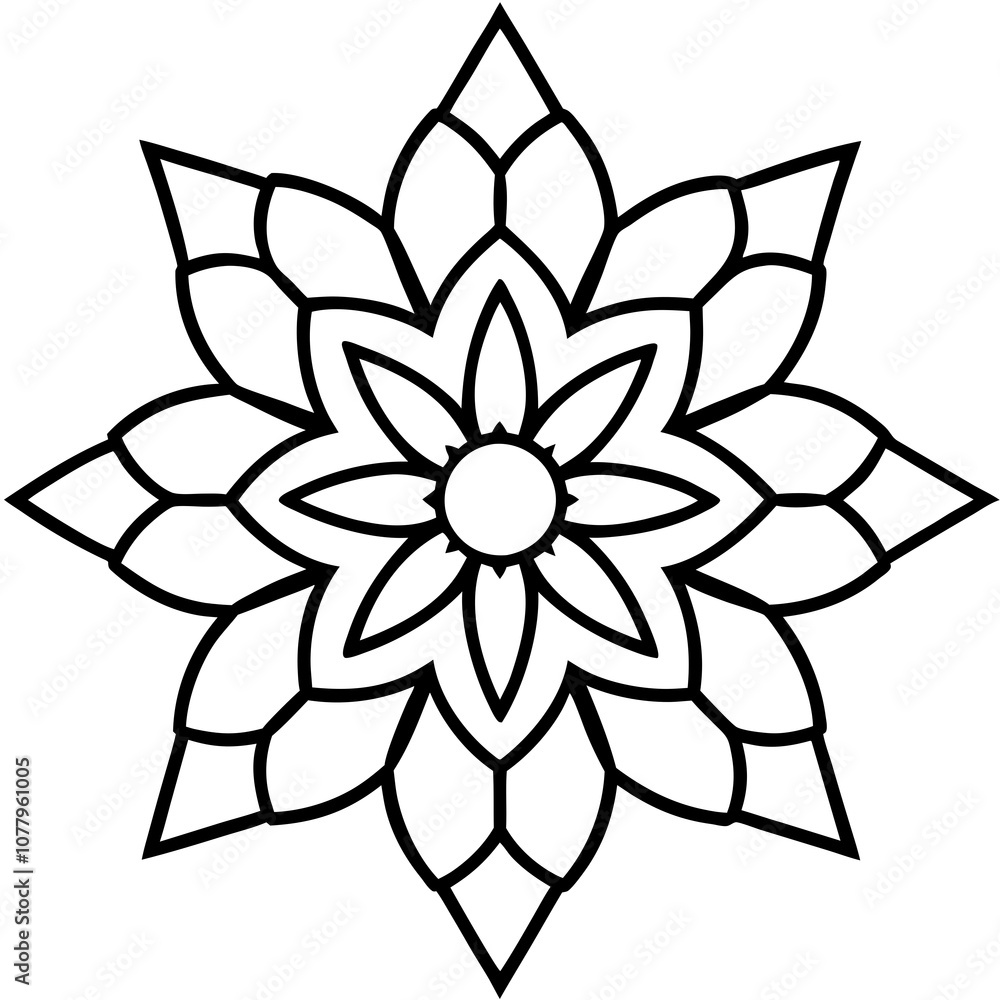 Indian traditional mandala vector art illustration Indian traditional mandala vector art illustration