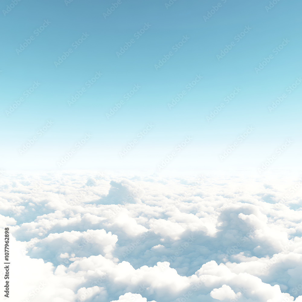 Serene Aerial View of Bright White Clouds Under a Soft Blue Sky Inviting Calmness and Tranquility for Nature and Travel Illustrations Serene Aerial View of Bright White Clouds Under a Soft Blue Sky Inviting Calmness and Tranquility for Nature and Travel Illustrations