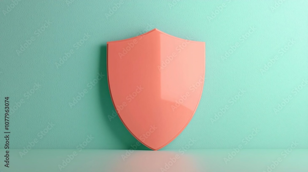 A stylish coral shield icon on a pastel mint background, symbolizing protection and security in digital environments. A stylish coral shield icon on a pastel mint background, symbolizing protection and security in digital environments.