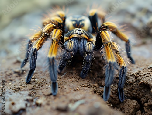 Close-Up of a Tarantula Spider photo