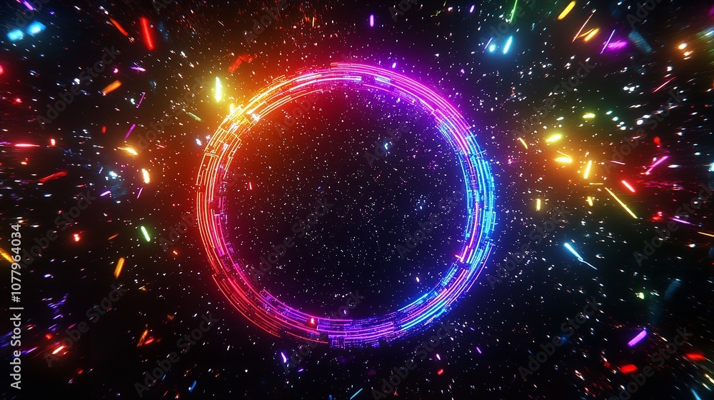 Design for the new year 2025 in futuristic neon lights with Design for the new year 2025 in futuristic neon lights with