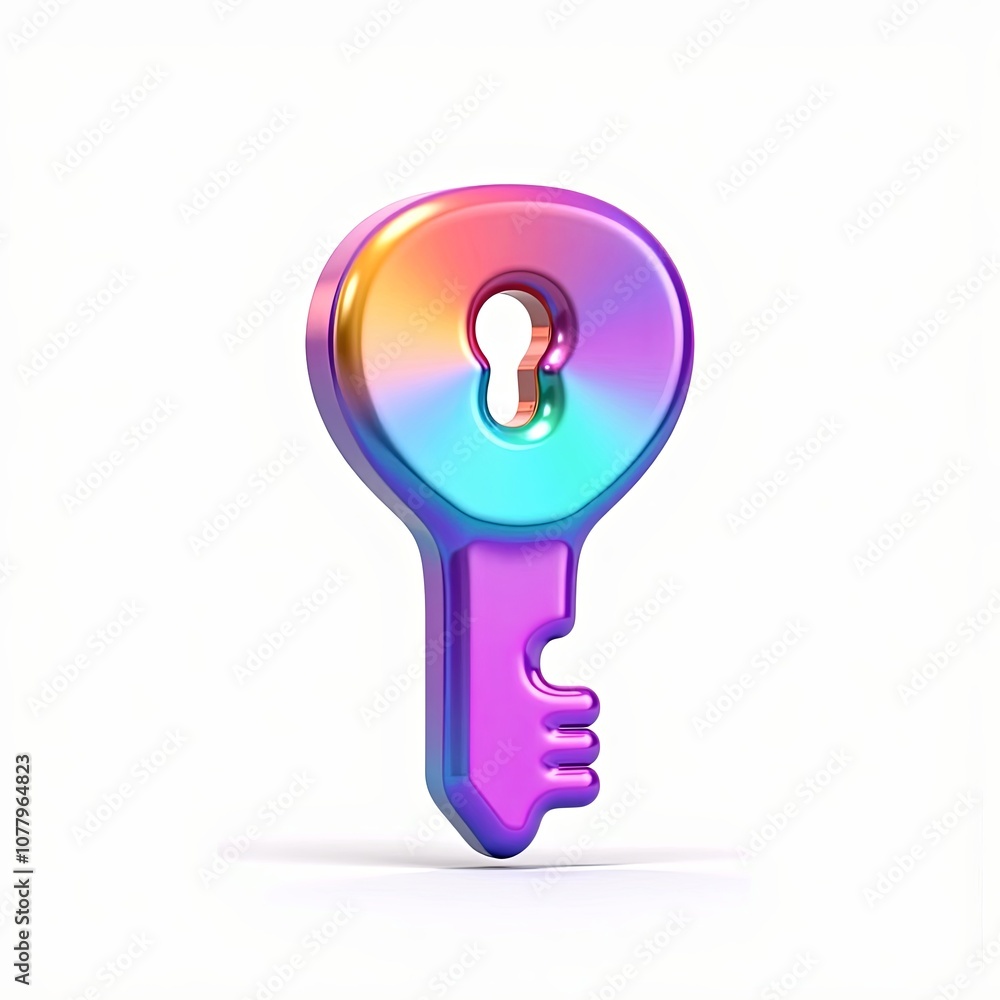 3D Cartoonish Cryptographic Key Visualization with Whimsical Shape-Shifting Design for Enchanting Holographic Style Background 3D Cartoonish Cryptographic Key Visualization with Whimsical Shape-Shifting Design for Enchanting Holographic Style Background