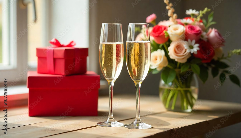 champagne and rose champagne and rose