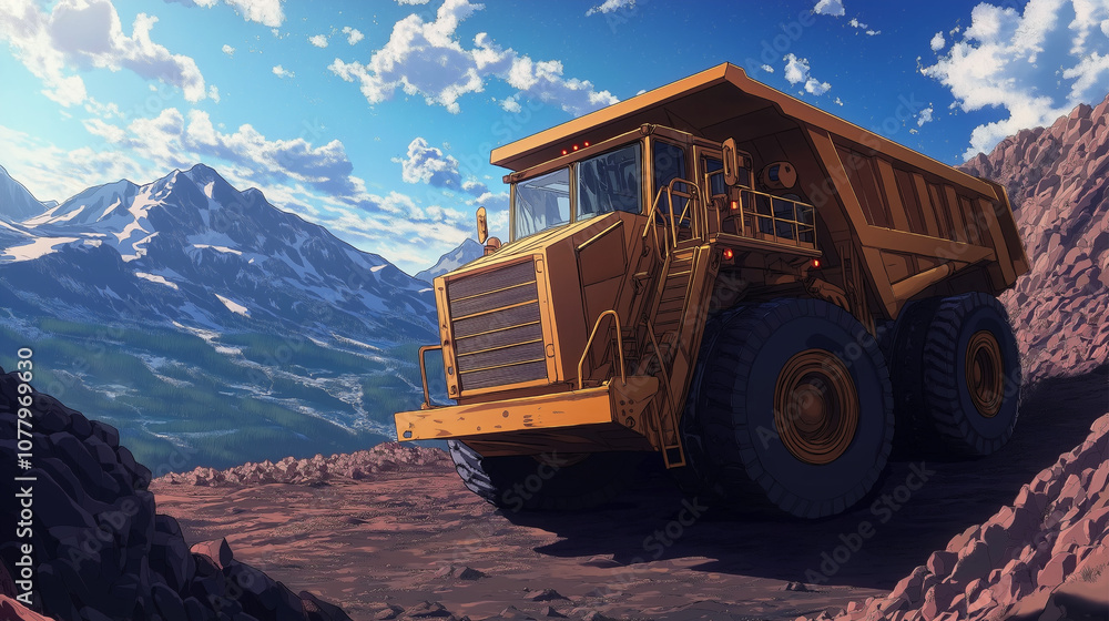Mining truck background Mining truck background