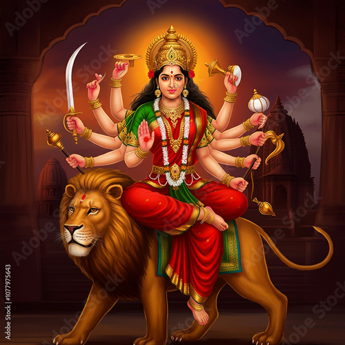 Illustration of Goddess Dur...