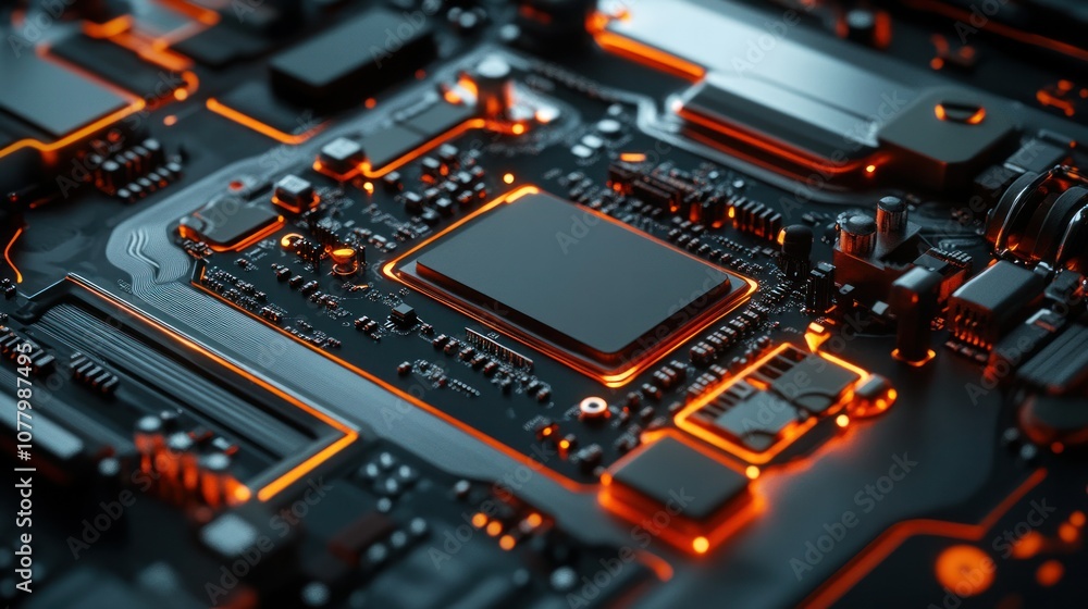Detailed photorealistic rendering of a laptops trackpad, highlighting the sensor mechanisms, micro switches, and surface layer Detailed photorealistic rendering of a laptops trackpad, highlighting the sensor mechanisms, micro switches, and surface layer