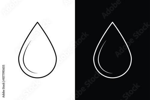 Water Drop line Icon. Flat Design for Clean, Versatile Use in Graphics