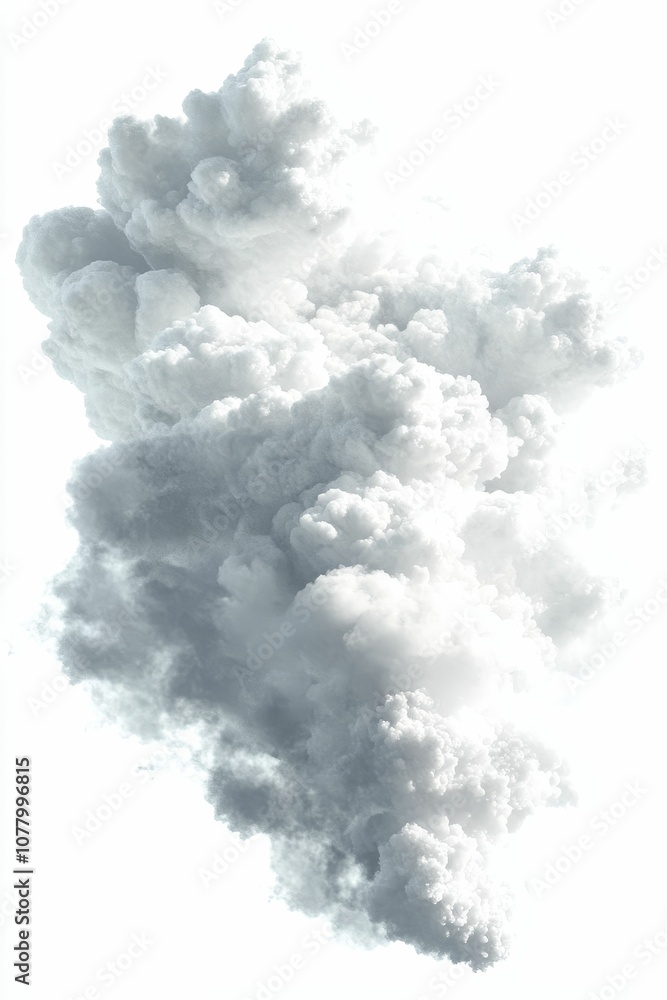 A large, white cloud against a white background. A large, white cloud against a white background.