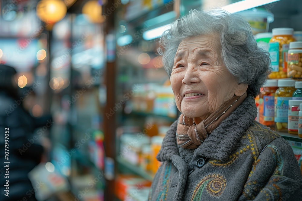 elderly customers talking to a pharmacist while selecting medications in a pharmacy elderly customers talking to a pharmacist while selecting medications in a pharmacy
