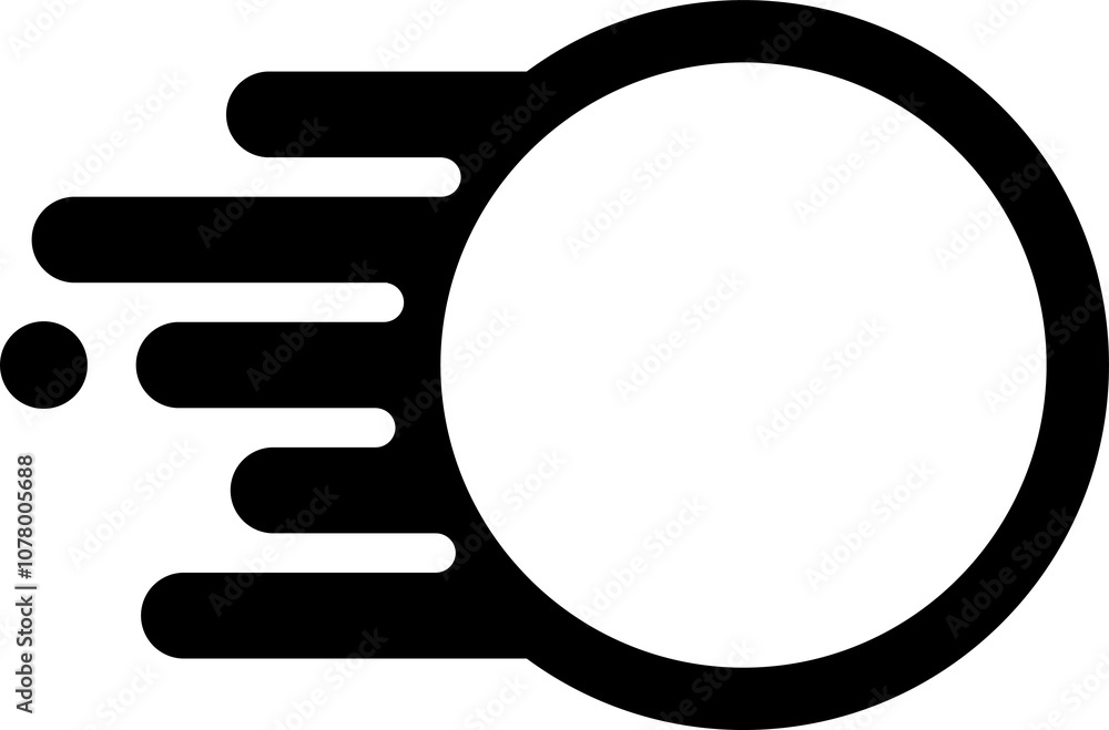 Rolling Circle. Fast Icon Symbol. Speed Icon Symbol. Vector Illustration Rolling Circle. Fast Icon Symbol. Speed Icon Symbol. Vector Illustration