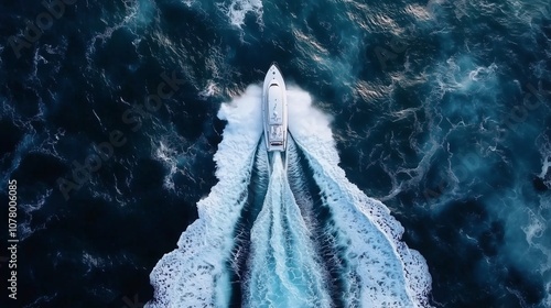 yacht in the sea