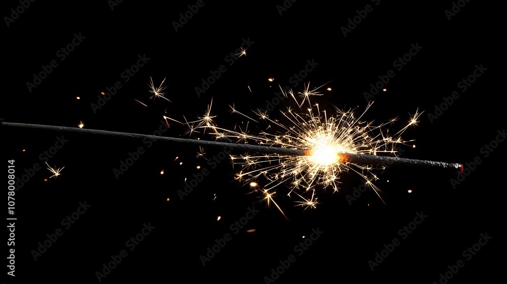 Obraz premium digital technology flash fairy wand fireworks illustration poster background