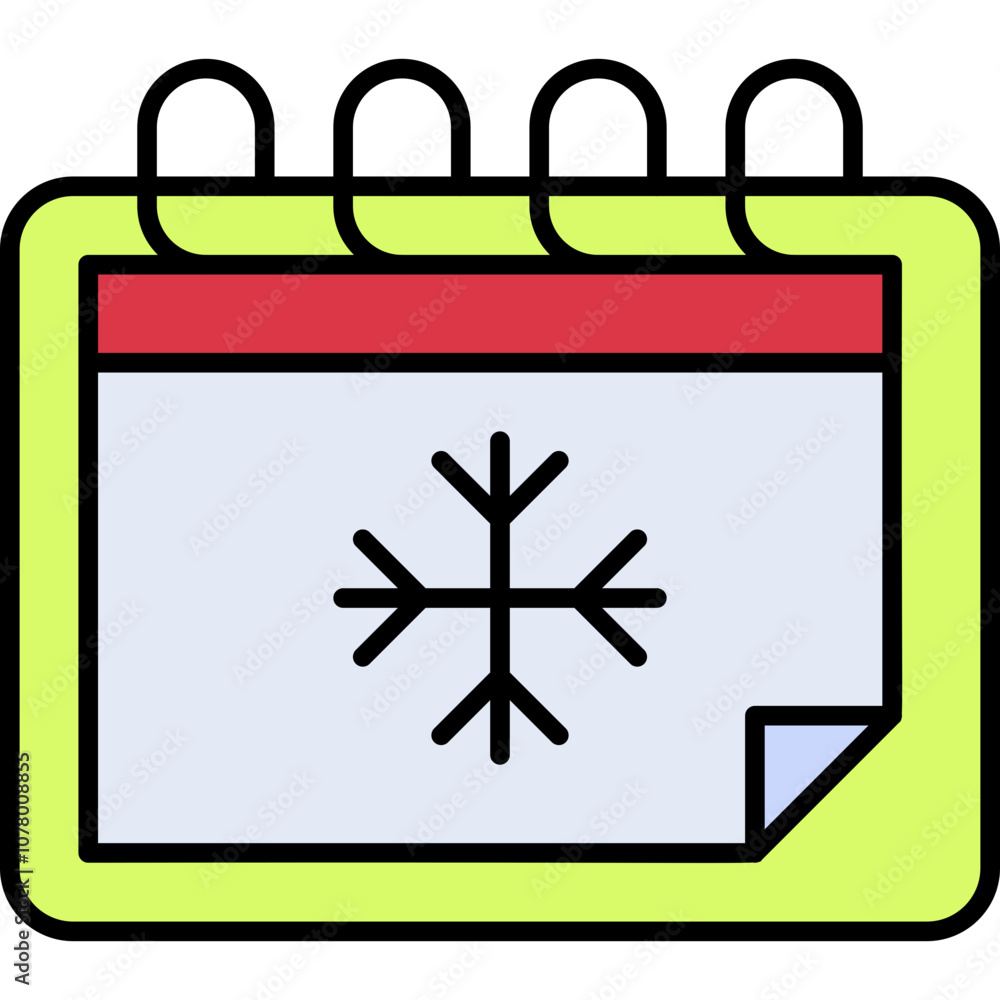 calendar, date, snow, snowflake, winter Icon calendar, date, snow, snowflake, winter Icon
