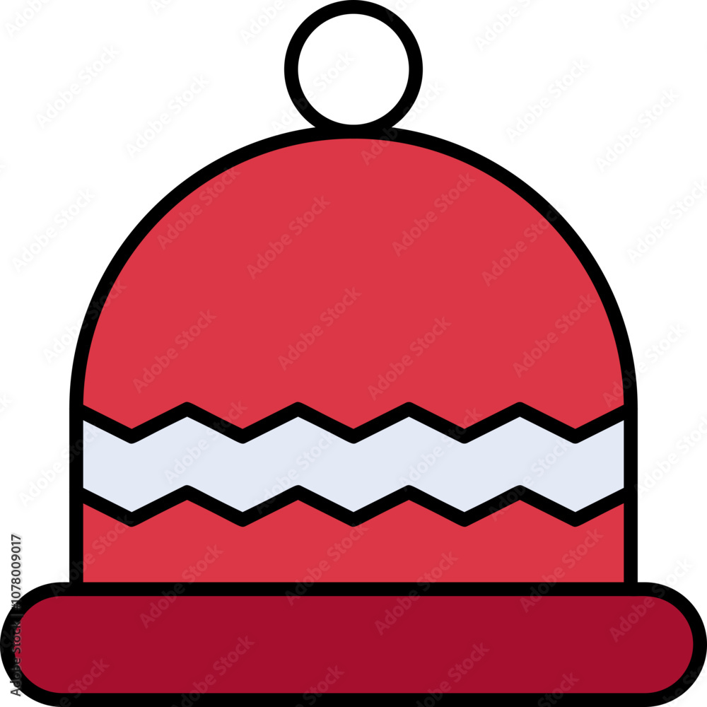 Obraz premium Headgear, knitted cap, winter accessory, winter cap Icon