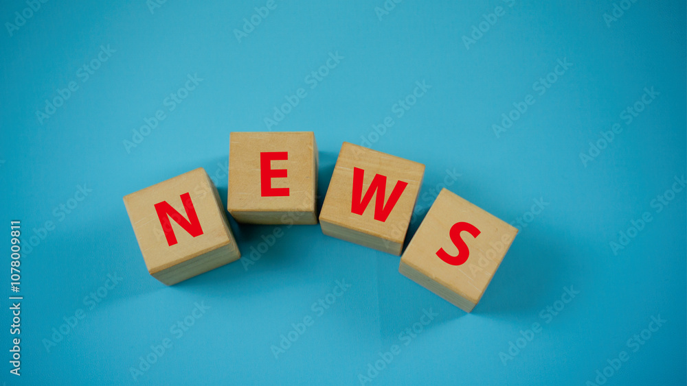 NEWS Concept Words on wooden blocks. Idea for healthcare, typography, medical, business and financial concept. Copy space for mockup, marketing and background NEWS Concept Words on wooden blocks. Idea for healthcare, typography, medical, business and financial concept. Copy space for mockup, marketing and background