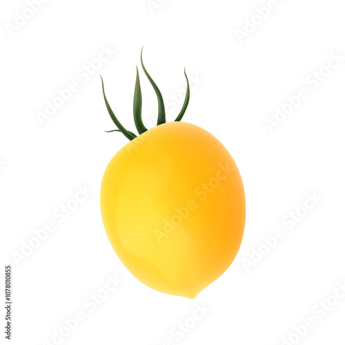 Realistic Yellow Tomato