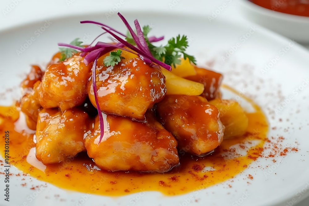 Chicken, Korean style fried chicken Chicken, Korean style fried chicken