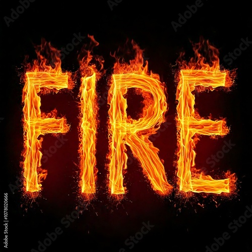 fiery font letter