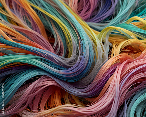 Multicolored Hair Waves, Hair Coloring