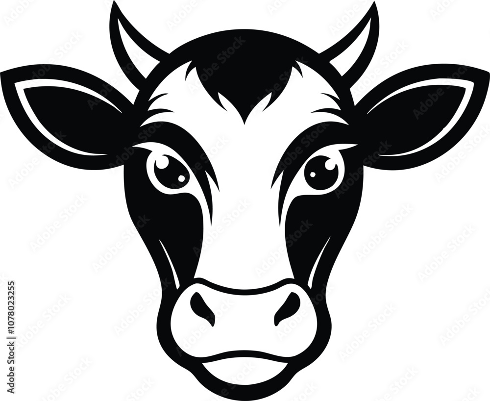 cow head logo silhouette , bull logo , animal logo vector black cow head logo silhouette , bull logo , animal logo vector black