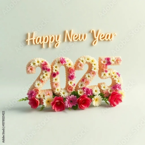 New year 2025 greating card