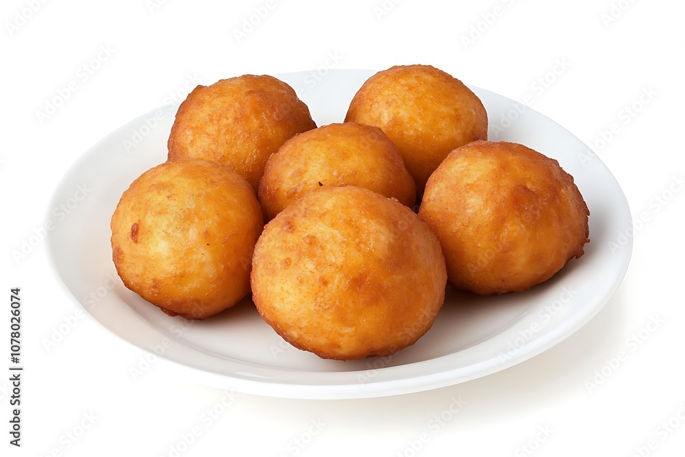 Delicious fried meat or cheese dumplings on isolated white background. Delicious fried meat or cheese dumplings on isolated white background.