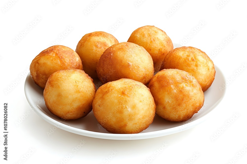 Delicious fried meat or cheese dumplings on isolated white background. Delicious fried meat or cheese dumplings on isolated white background.