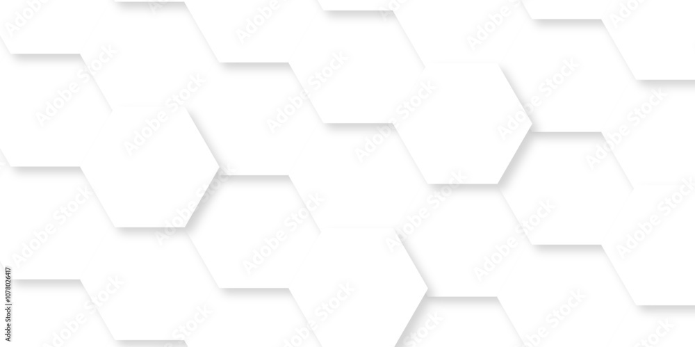 Abstract technology geometric white hexagons. vector square hexagon polygonal pattern background. seamless bright white abstract honeycomb web background. Abstract technology geometric white hexagons. vector square hexagon polygonal pattern background. seamless bright white abstract honeycomb web background.