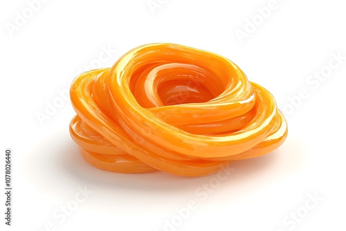 Jalebi on a white background photo