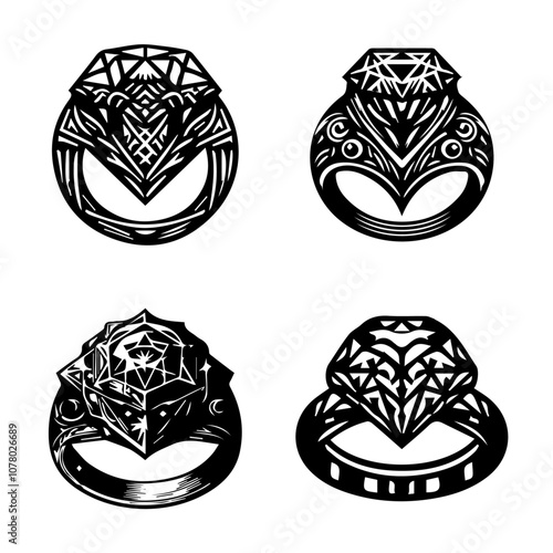 ring silhouette, ring vector, ring icon