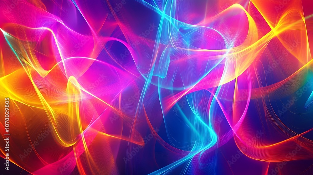 Abstract Swirling Colorful Lines Abstract Swirling Colorful Lines