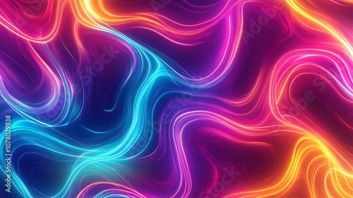 Abstract Swirling Colorful Lines