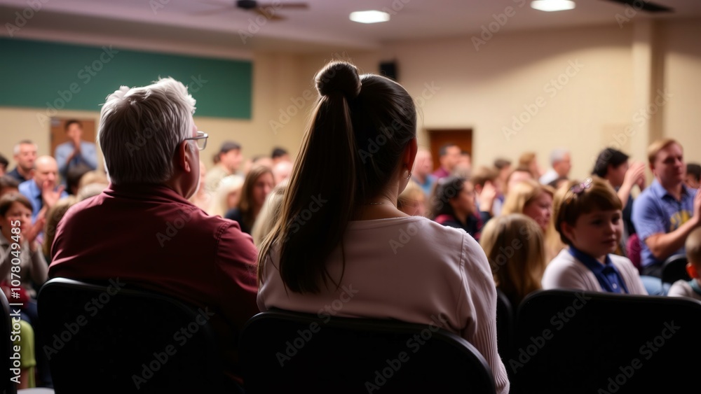 Engaged Audience in Conference Room: Focused Participants Learning Together in Professional Seminar Setting Engaged Audience in Conference Room: Focused Participants Learning Together in Professional Seminar Setting