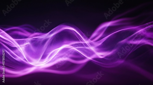 Wallpaper Mural Abstract Purple Waves Torontodigital.ca