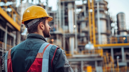 Plumbers working on a vast industrial site