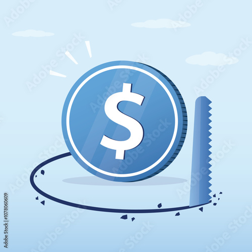 Fraud and failure business. Financial crisis, low dollar rate. Loan away trap metaphor. Budget money theft, mistake, expensive credit. Finance risk problem. Poor money management.