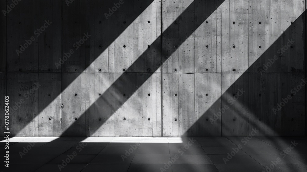 Abstract Concrete Wall with Dynamic Shadows Abstract Concrete Wall with Dynamic Shadows