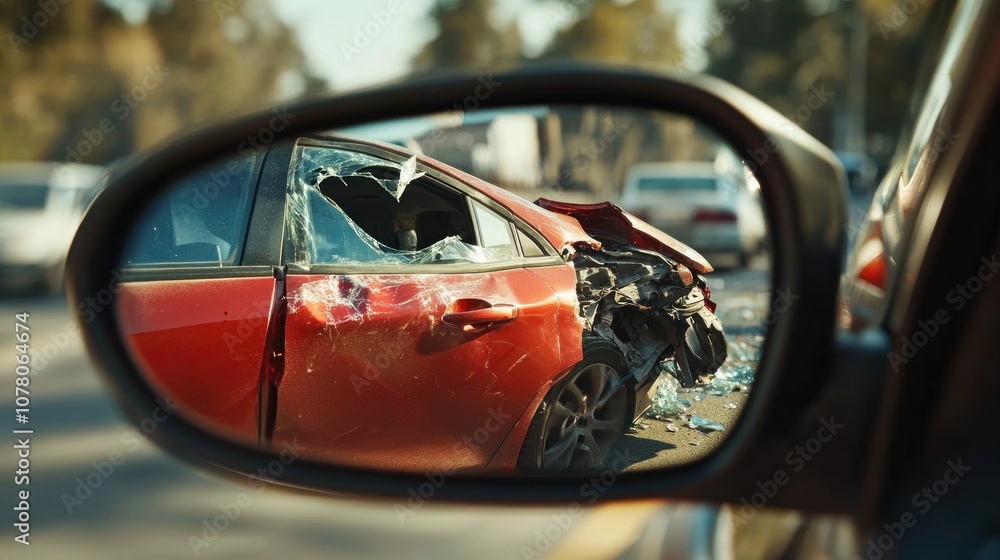 Car Crash Reflection Car Crash Reflection