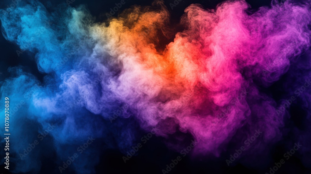 Aerial view of Holi festival, vibrant colors of powders contrasting sharply with dark shadows and dramatic lighting Aerial view of Holi festival, vibrant colors of powders contrasting sharply with dark shadows and dramatic lighting