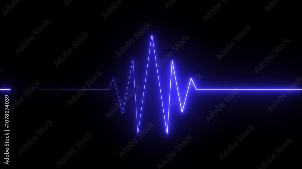 Cardiogram heartbeat pulse rate neon glowing video animation. Emergency ekg monitoring. loop motion animate 4k video footage. Abstract heartbeat. Cardiogram heartbeat pulse rate neon glowing video animation. Emergency ekg monitoring. loop motion animate 4k video footage. Abstract heartbeat.