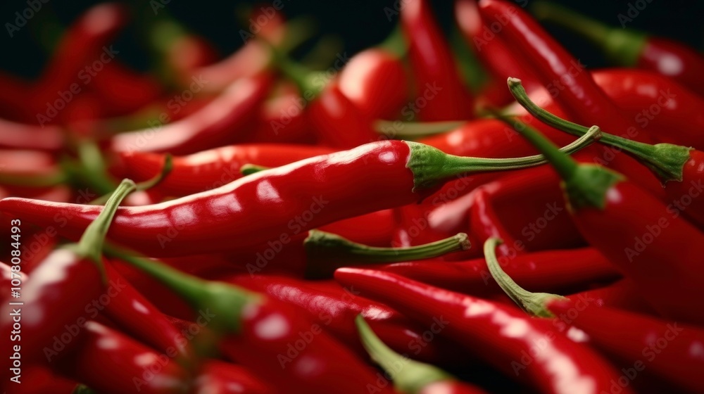 Red Chili Peppers Close Up Red Chili Peppers Close Up